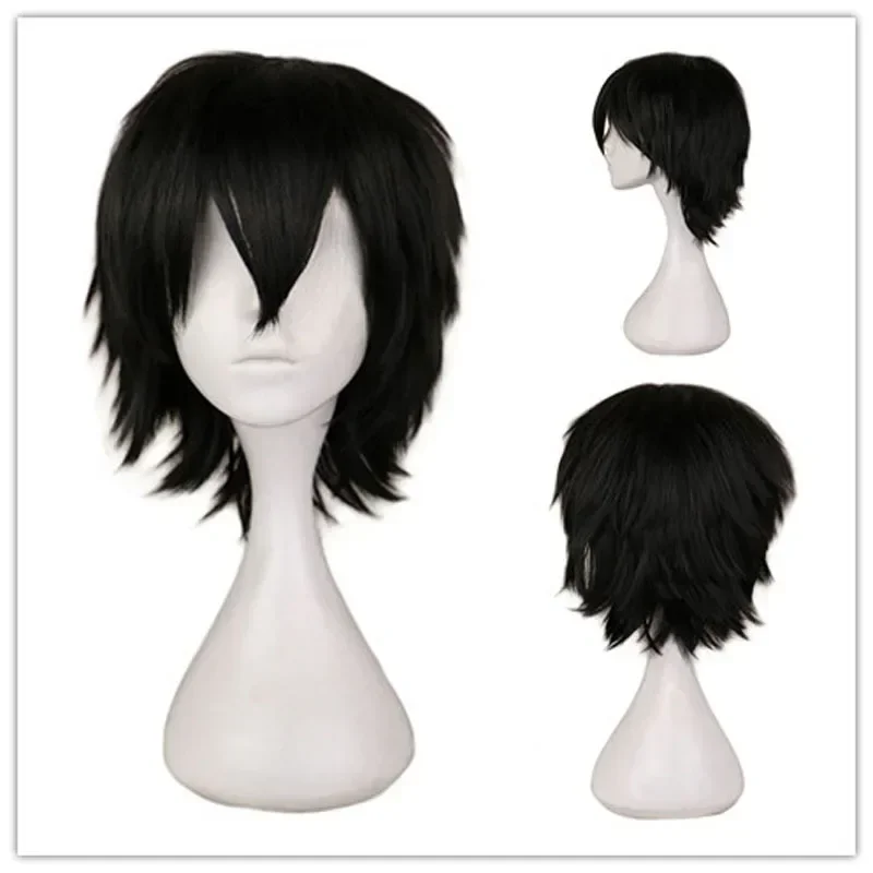 Cosplay Anime White Hair - QQXCAIW Male Wig Black White Purple