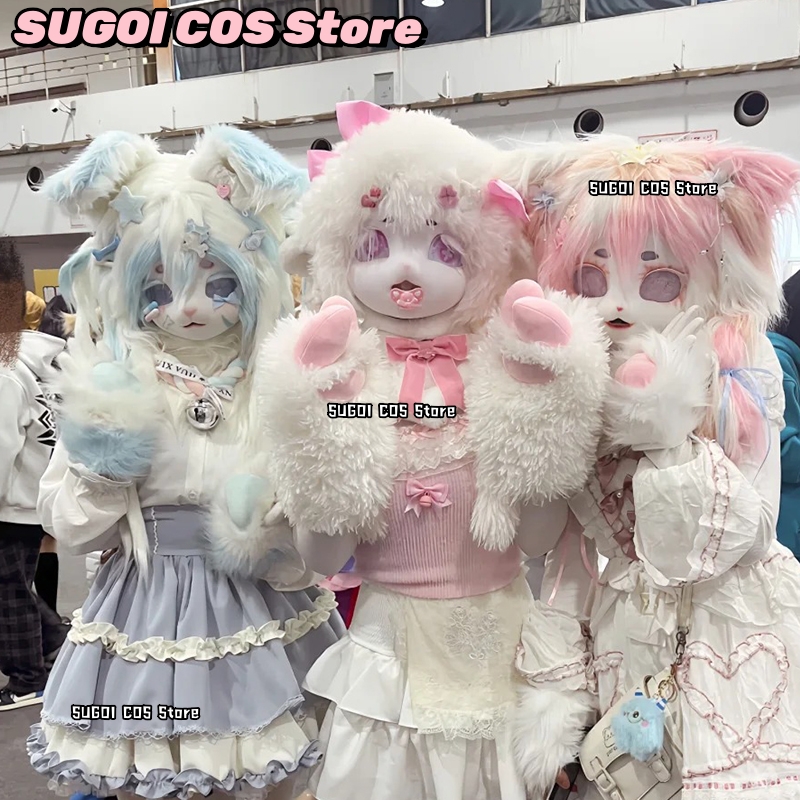 Anime Cosplay Cute - aBcSCS*Fursuit Head Kigurumi Cute Furry Mask
