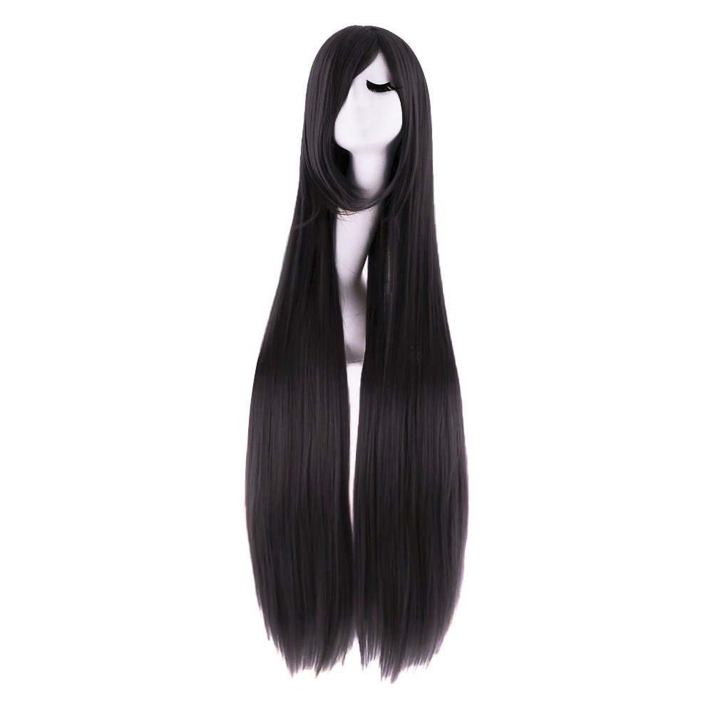 Anime Cosplay Long Black Hair - 40 Inch 100 cm Long Straight