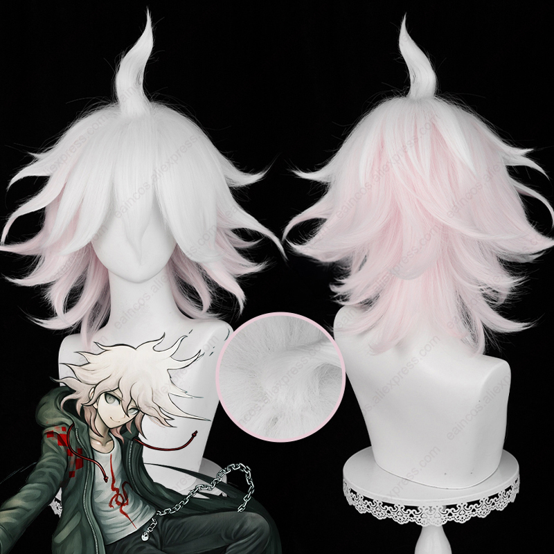 Anime Nagito Komaeda Cosplay W - Cosplay Anime White Hair recension och pris