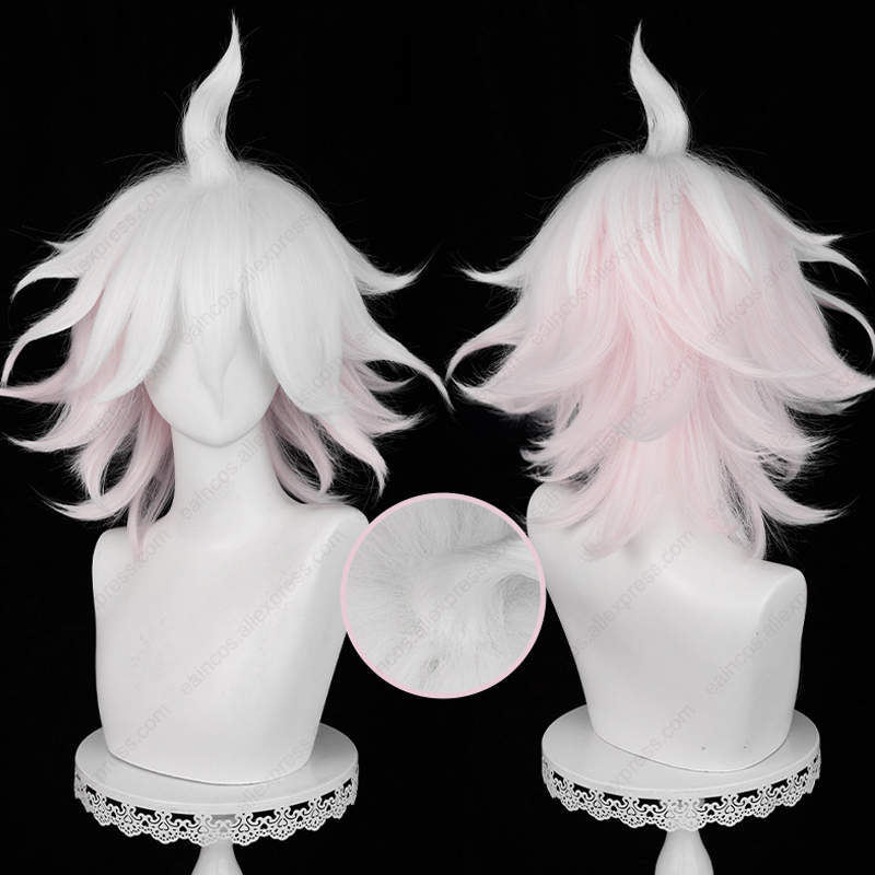 Anime Nagito Komaeda Cosplay W - Cosplay Anime White Hair recension och pris