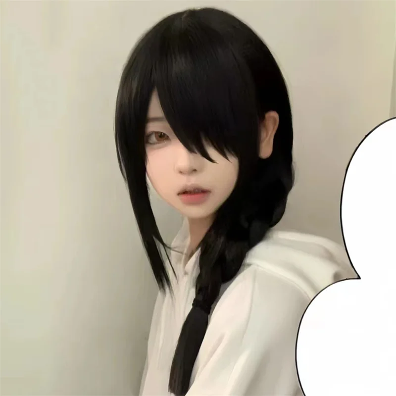 Anime Chainsaw Man Nayuta Adul - Anime Cosplay Long Black Hair recension och pris