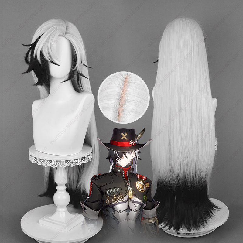 HSR Boothill Cosplay Wig 92cm  - Anime Cosplay Long Black Hair recension och pris