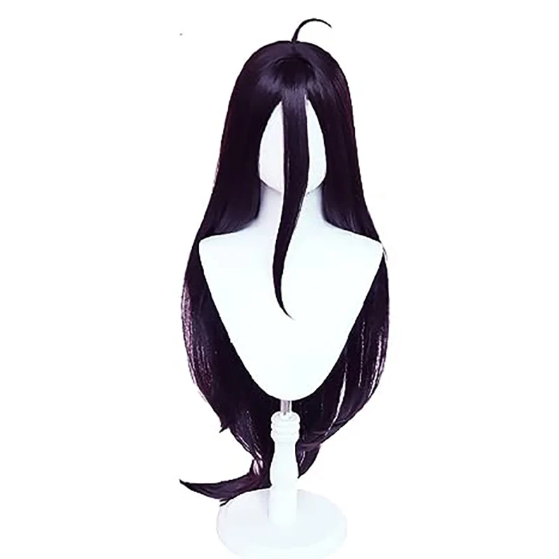 Cos albedo Black Purple Long S - Anime Cosplay Long Black Hair recension och pris