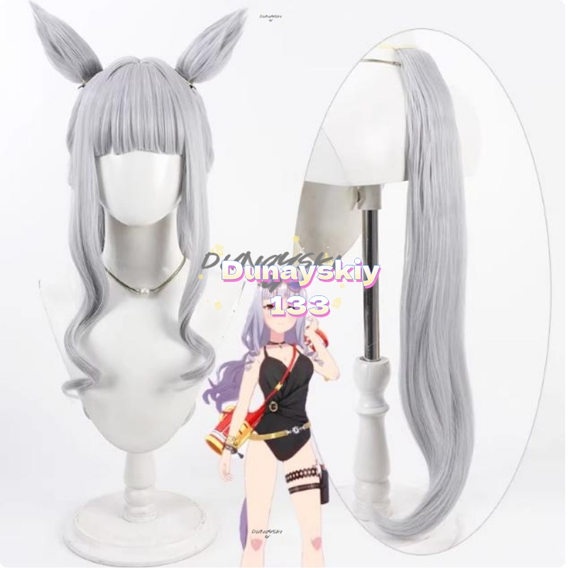 4 Styles White Hair Gold Ship  - Cosplay Anime White Hair recension och pris