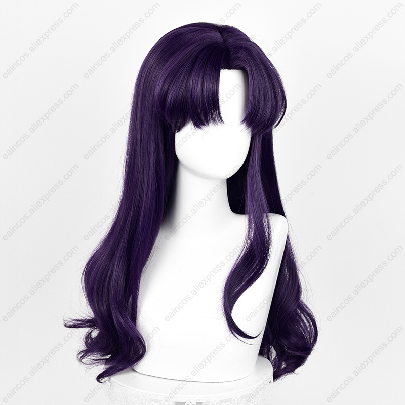 EVA Misato Katsuragi Cosplay W - Anime Cosplay Long Black Hair recension och pris