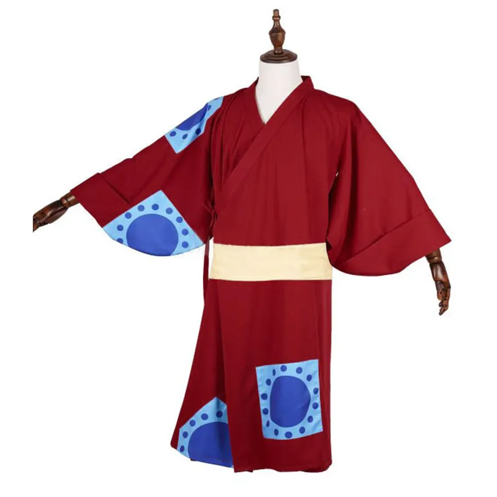 Red Kimono Anime One Monkey Lu - Anime Cosplay One Piece recension och pris