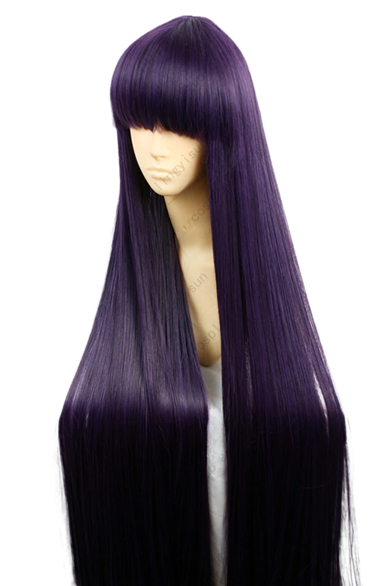 Sailor Mars Rei Hino 100CM Lon - Anime Cosplay Long Black Hair recension och pris