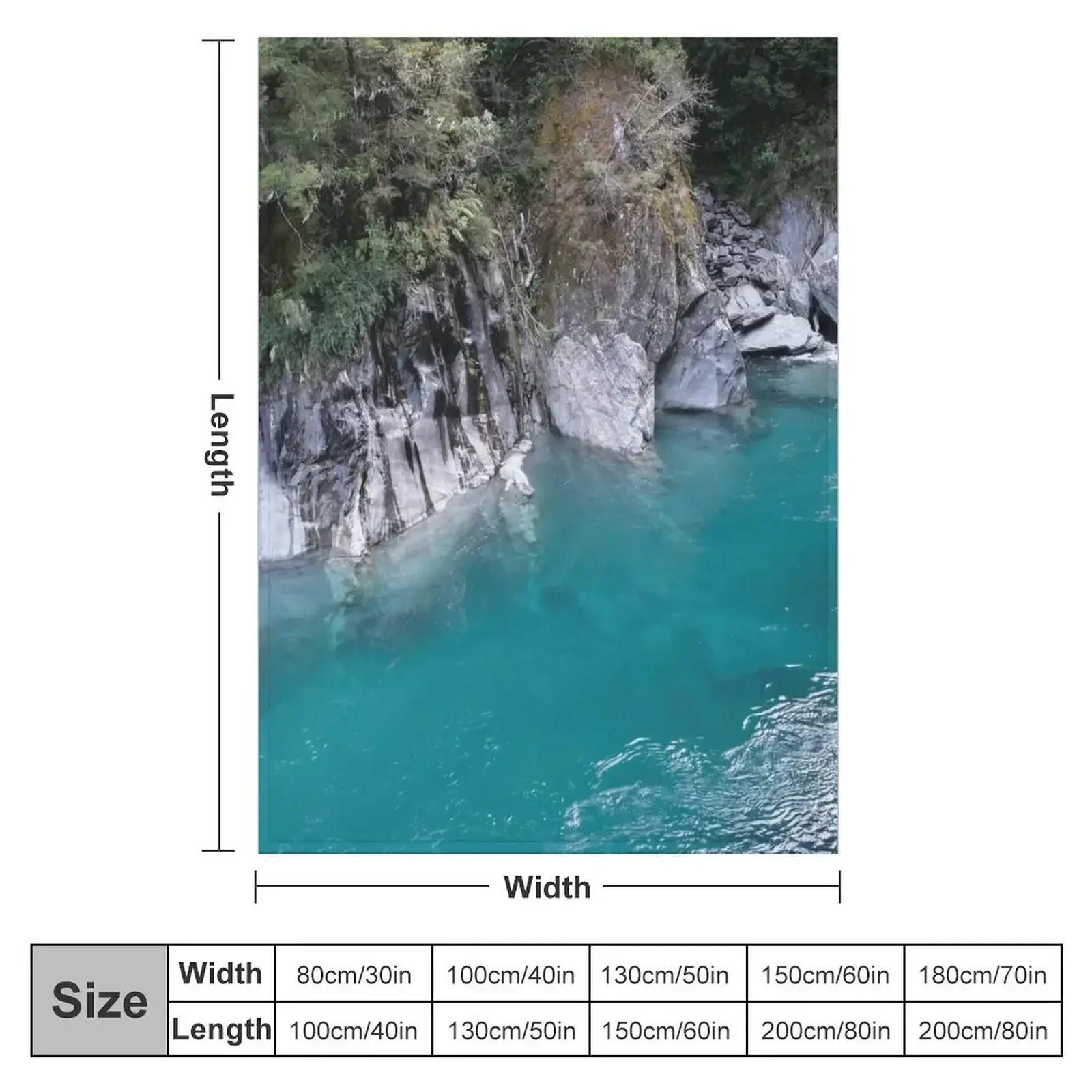 New Zealand blue pools Throw B - Anime Cosplay New Zealand recension och pris