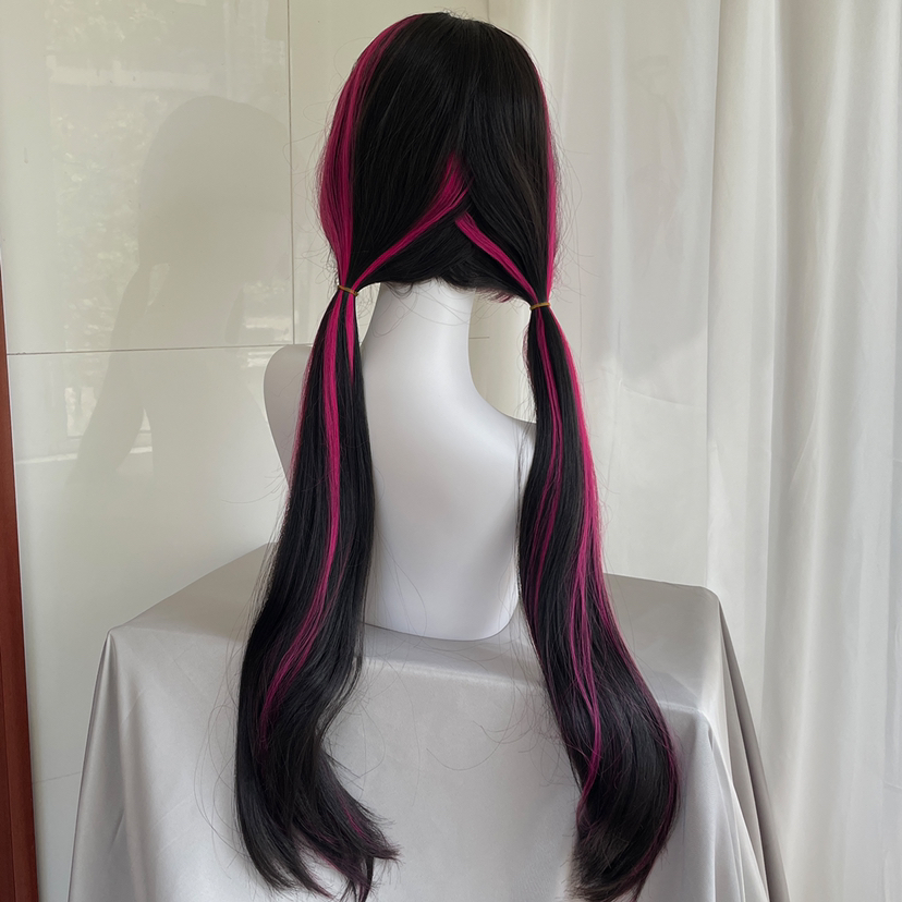 High Quality Movie Draculaura  - Anime Cosplay Long Black Hair recension och pris